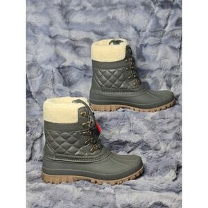 NWB Storm by Cougar Carlisle‎ Dark Olive Green Waterproof Winter Snow Boots-  8